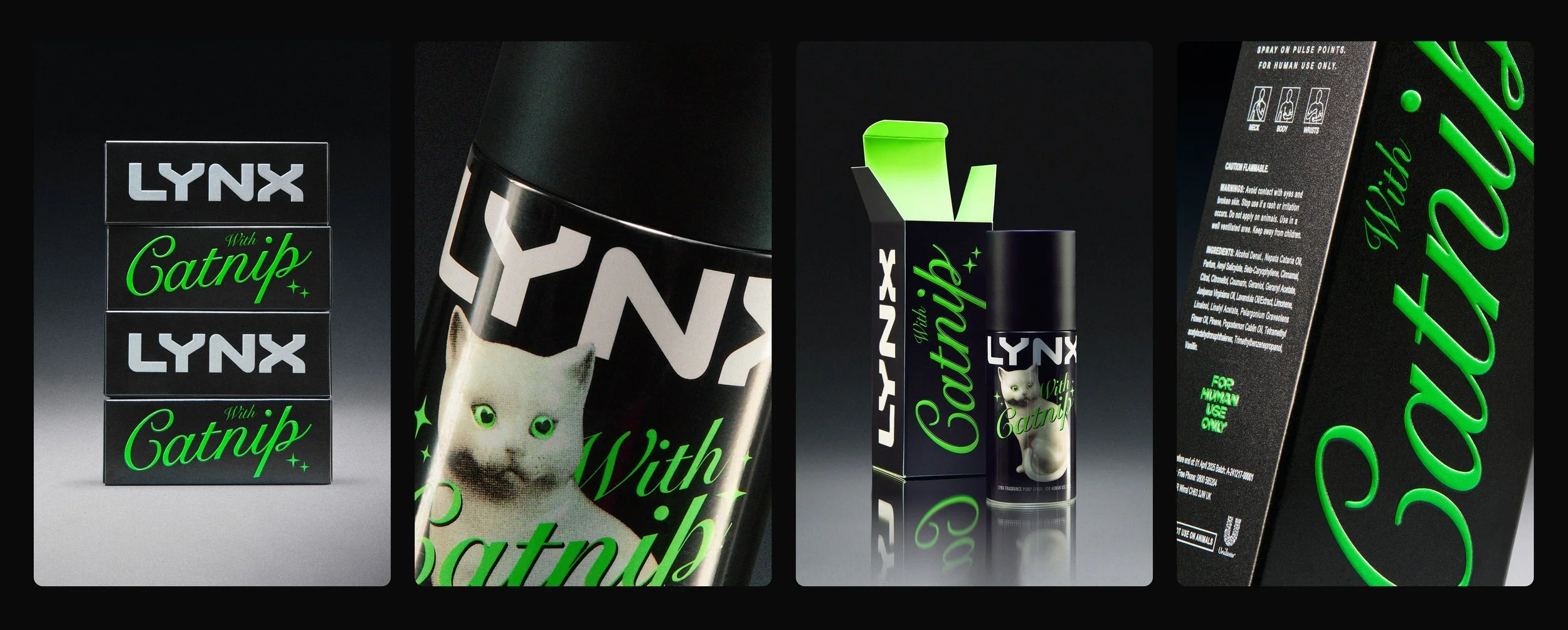 Lynx With Catnip | Lynx UK — Josie & Eze's Portfolio | Creative Team